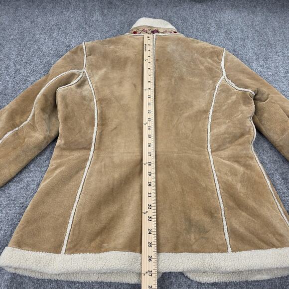 St Johns Bay Jacket Womens Large Embroidered Floral VTG 90s Phoebe Friends Boho - Picture 4 of 16